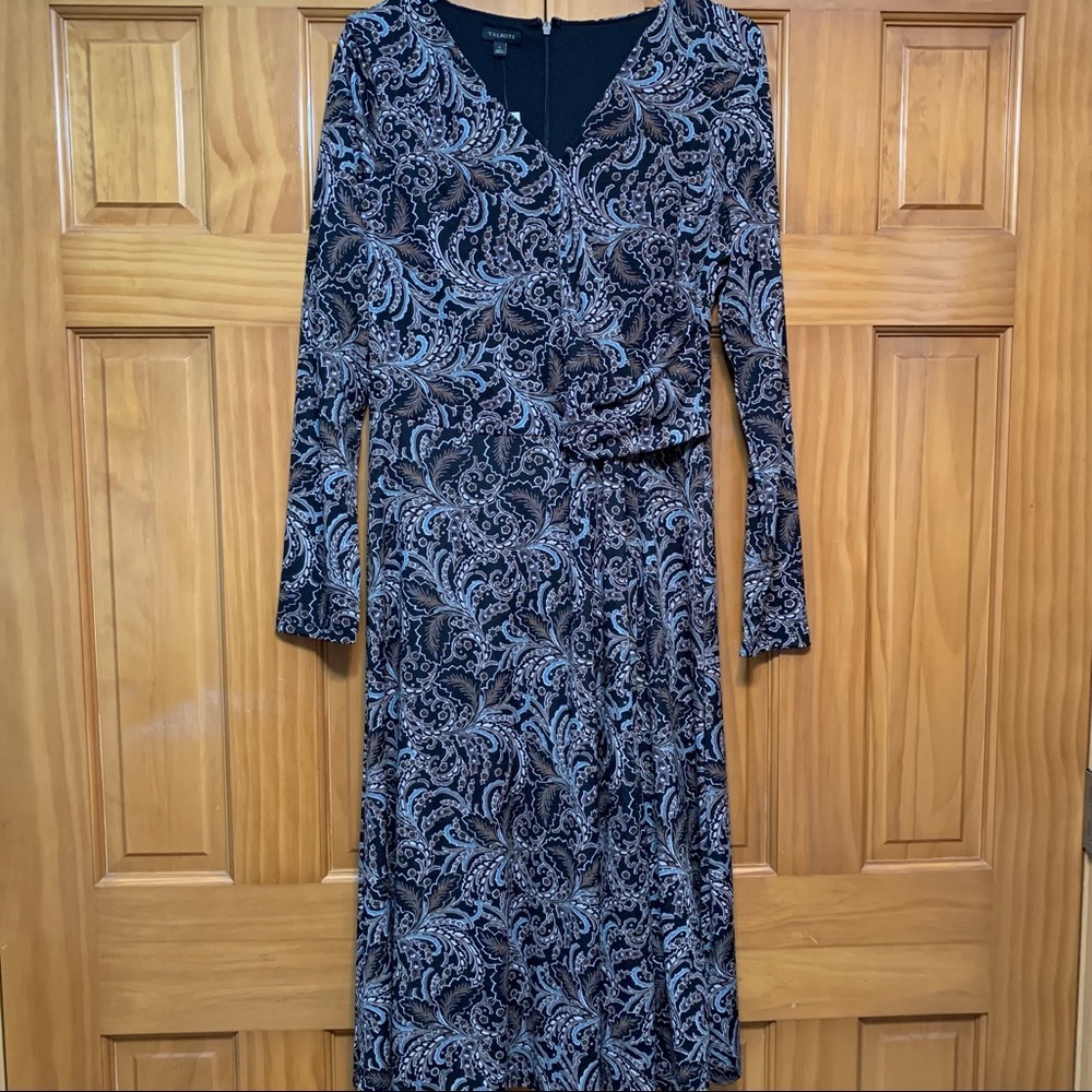 Talbots Faux Wrap Dress NWT Size Large